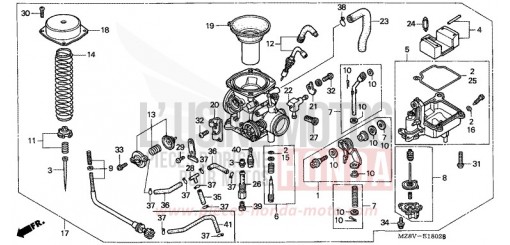 CARBURATEUR (SIMPLE) VT600CW de 1998